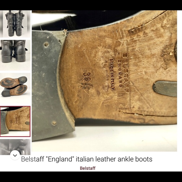 VINTAGE BELSTAFF, English Moto Boots 6. Solid / tough boot ! SO Biker Chick COOL - Picture 11 of 13